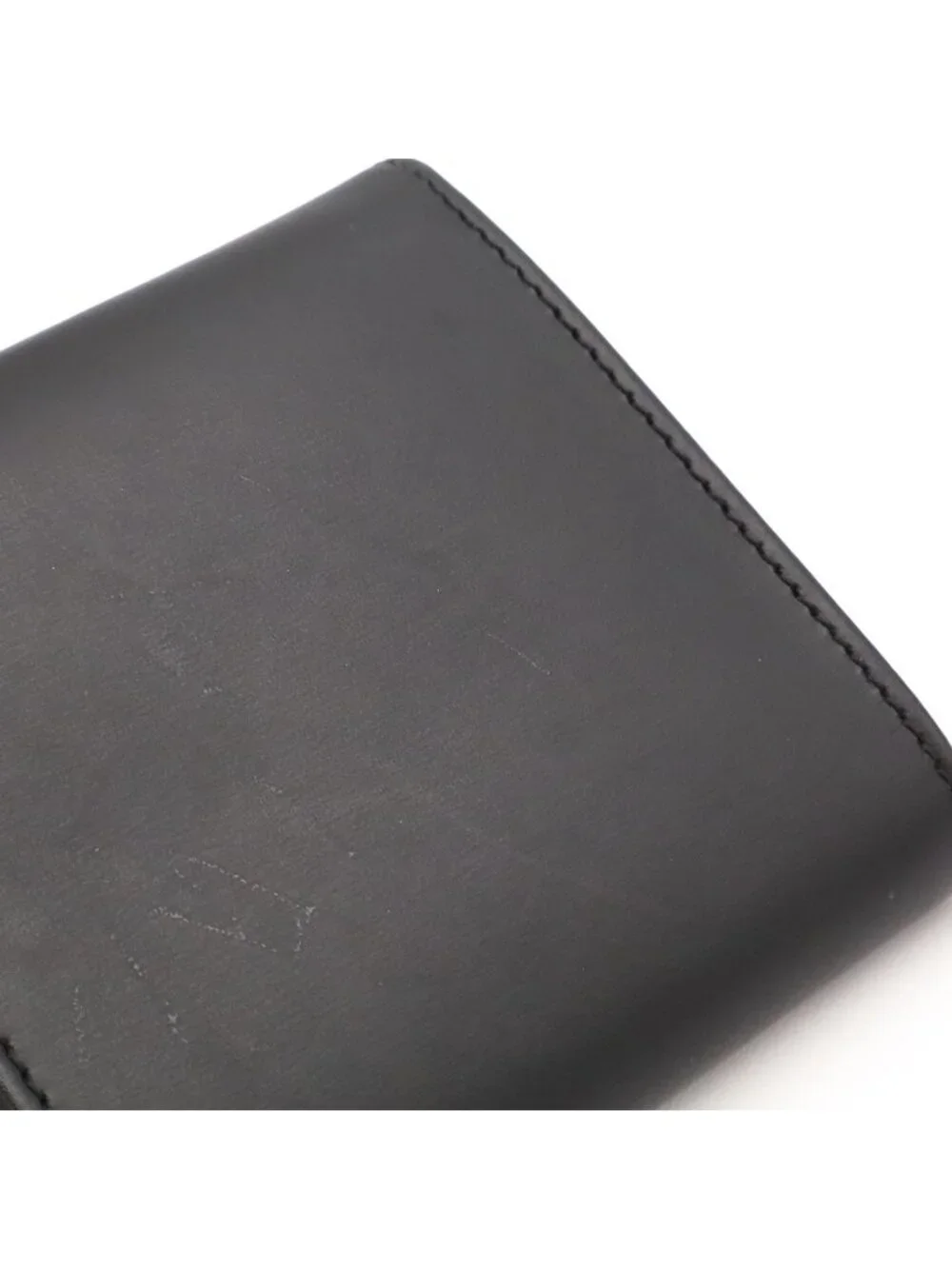 Cartier Pasha Coin Purse Calf Leather Black Silver